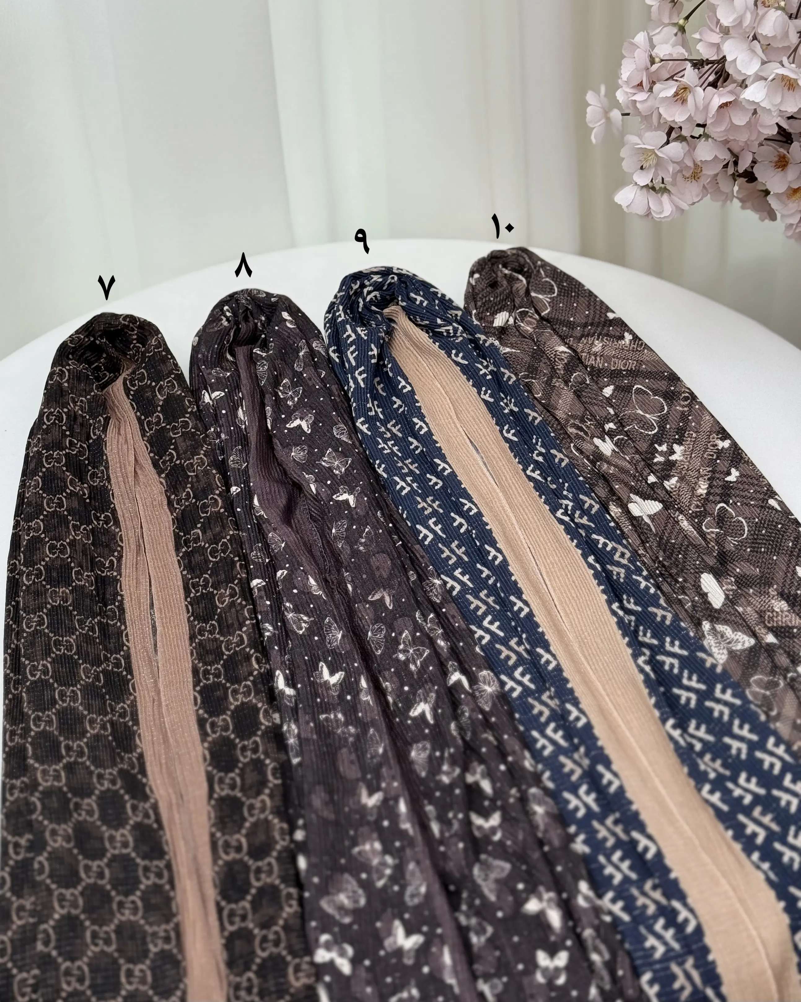 شال دخترانه لمه چاپی